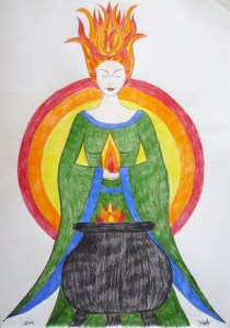 Fire of Brighde ©Joanna van der Hoeven 2014